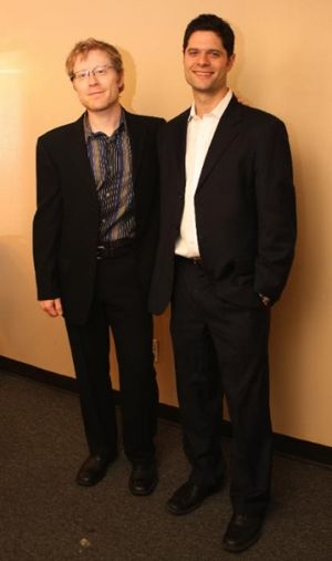 Anthony Rapp and Tom Kitt @ BroadwayWorld Anthony Rapp and Tom Kitt Photo