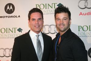 Jorge Valenciua and Point Foundation'sCommunications & Marketing Director Jerry Share Photo