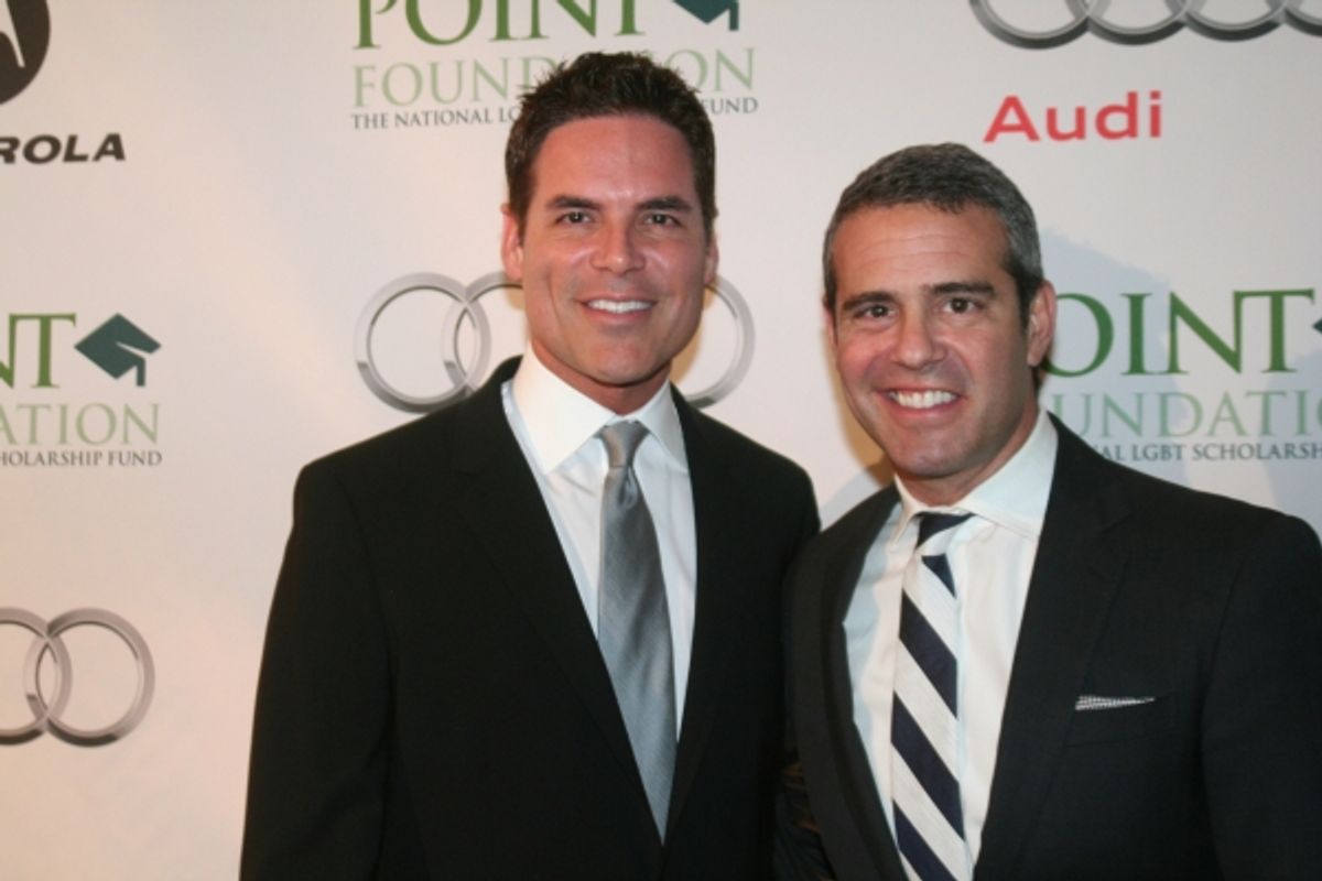 Jorge Valencia and Andy Cohen at 