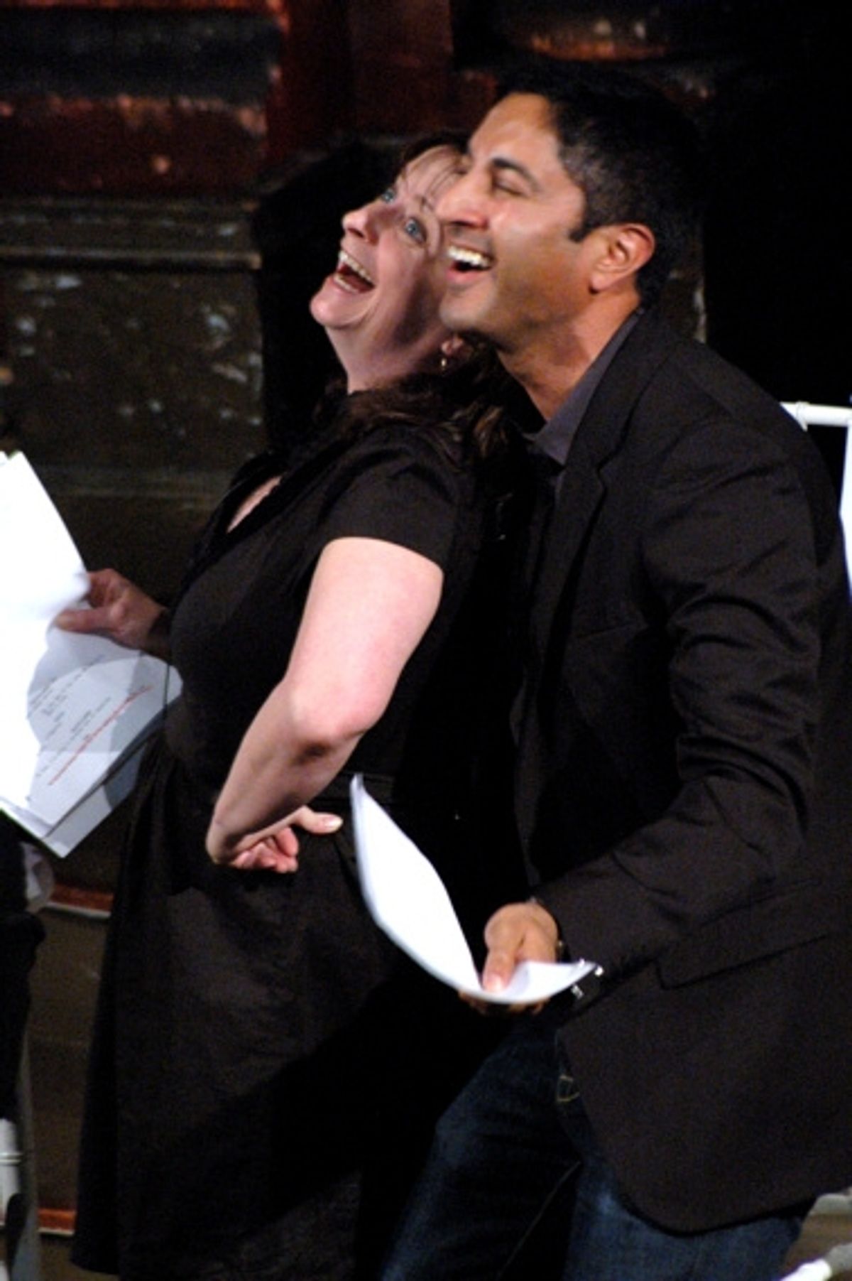 Rachel Dratch and Maulik Pancholy at 