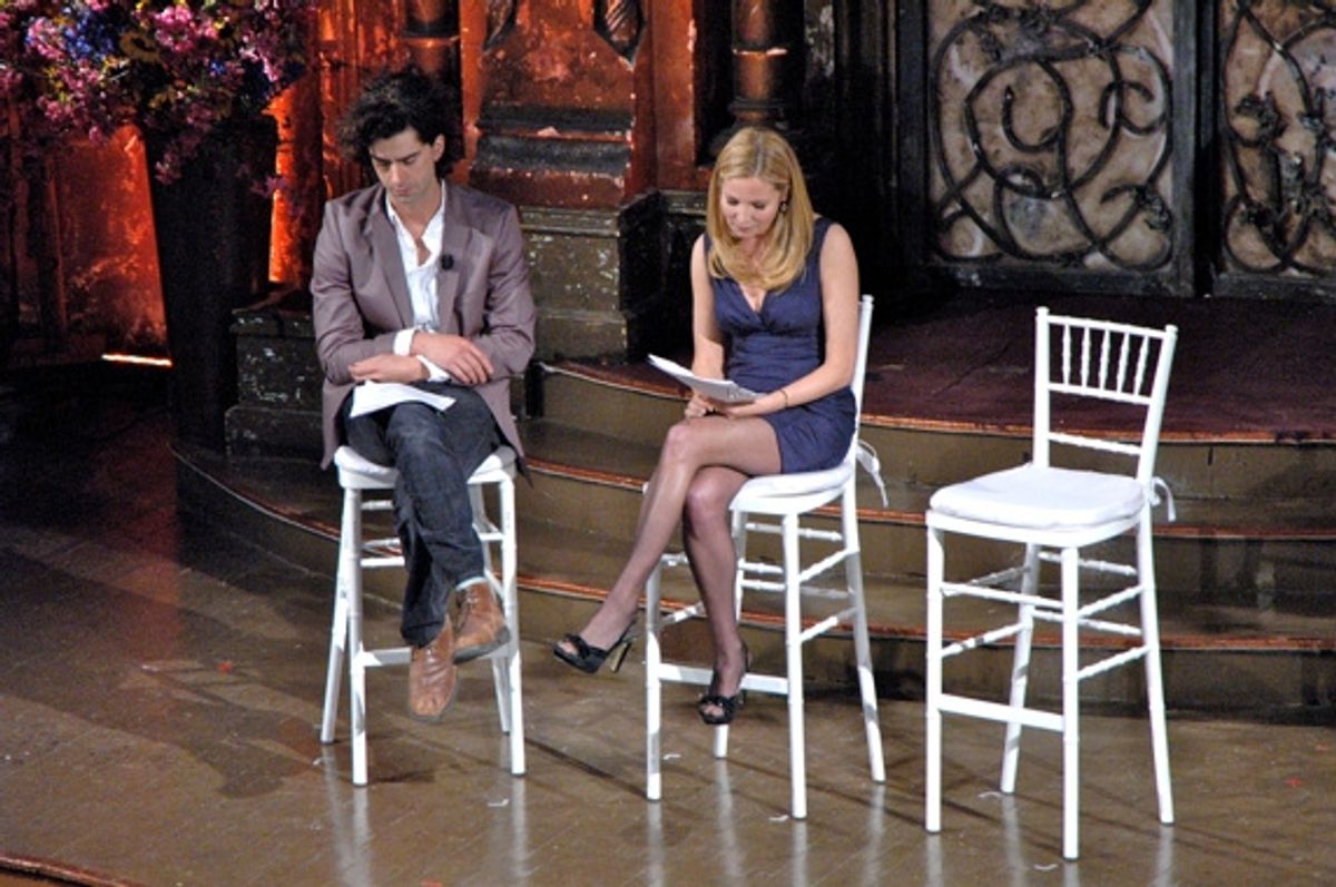 Hamish Linklater and Jennifer Westfeldt at 