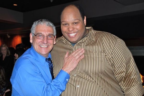 Director Glenn Casale with performer Arthur L. Ross Photo