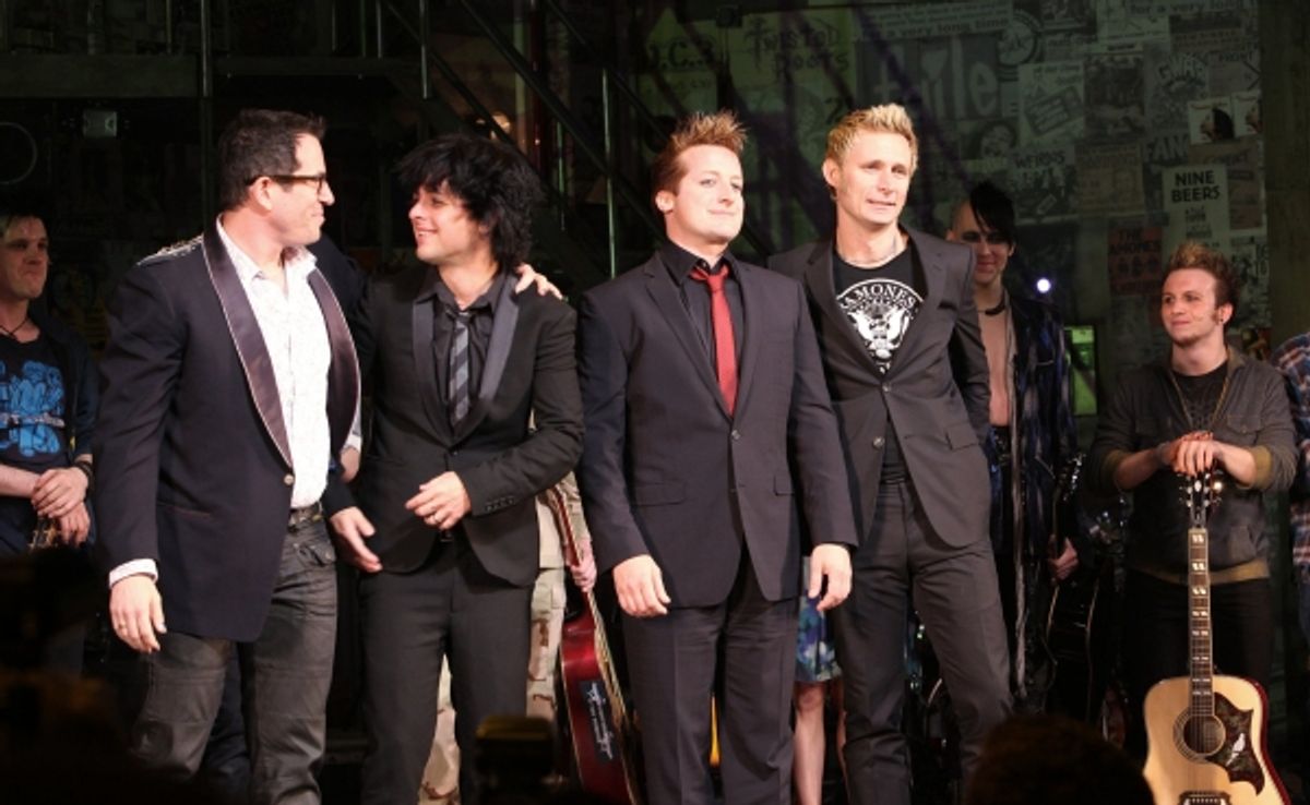 Michael Mayer, Billie Joe Armstrong, Tre Cool and Mike Dirnt at 