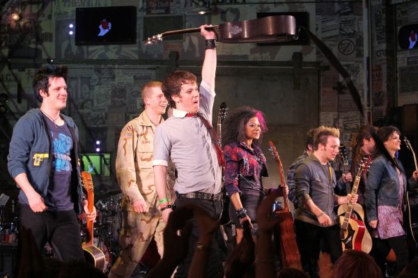 Michael Esper, John Gallagher Jr., Stark Sands, Rebecca Naomi Jones, Gerard Canonico  Photo