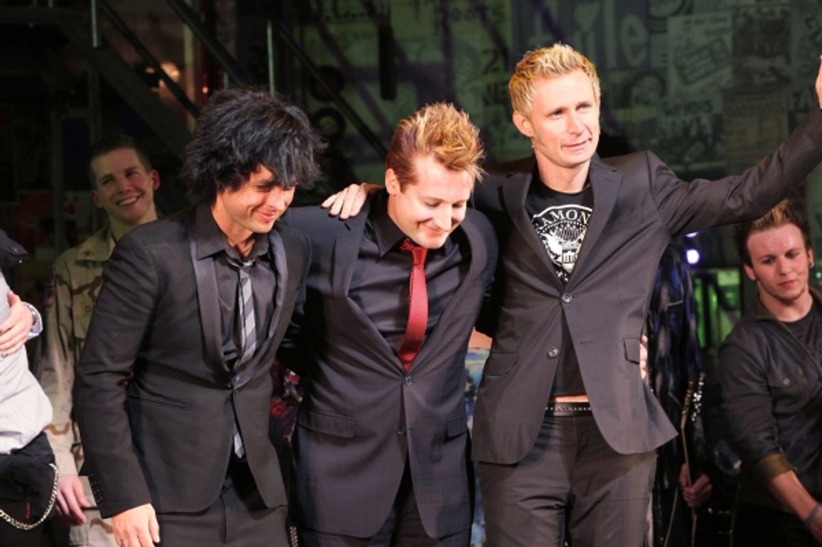 Billie Joe Armstrong, Tre Cool and Mike Dirnt at 