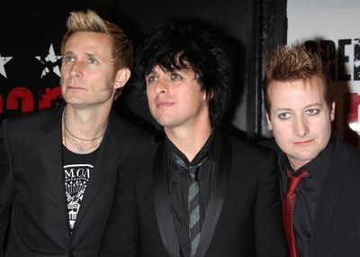 Mike Dirnt, Billie Joe Armstrong, Tre Cool of Green Day Photo