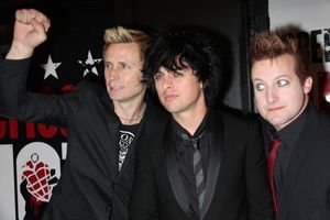 Mike Dirnt, Billie Joe Armstrong, Tre Cool of Green Day Photo