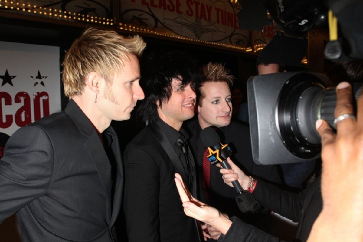Mike Dirnt, Billie Joe Armstrong, Tre Cool of Green Day at 