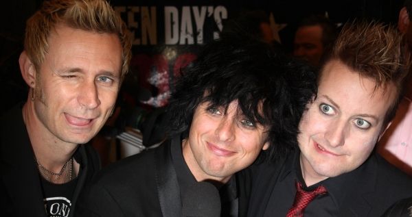 Mike Dirnt, Billie Joe Armstrong, Tre Cool of Green Day Photo