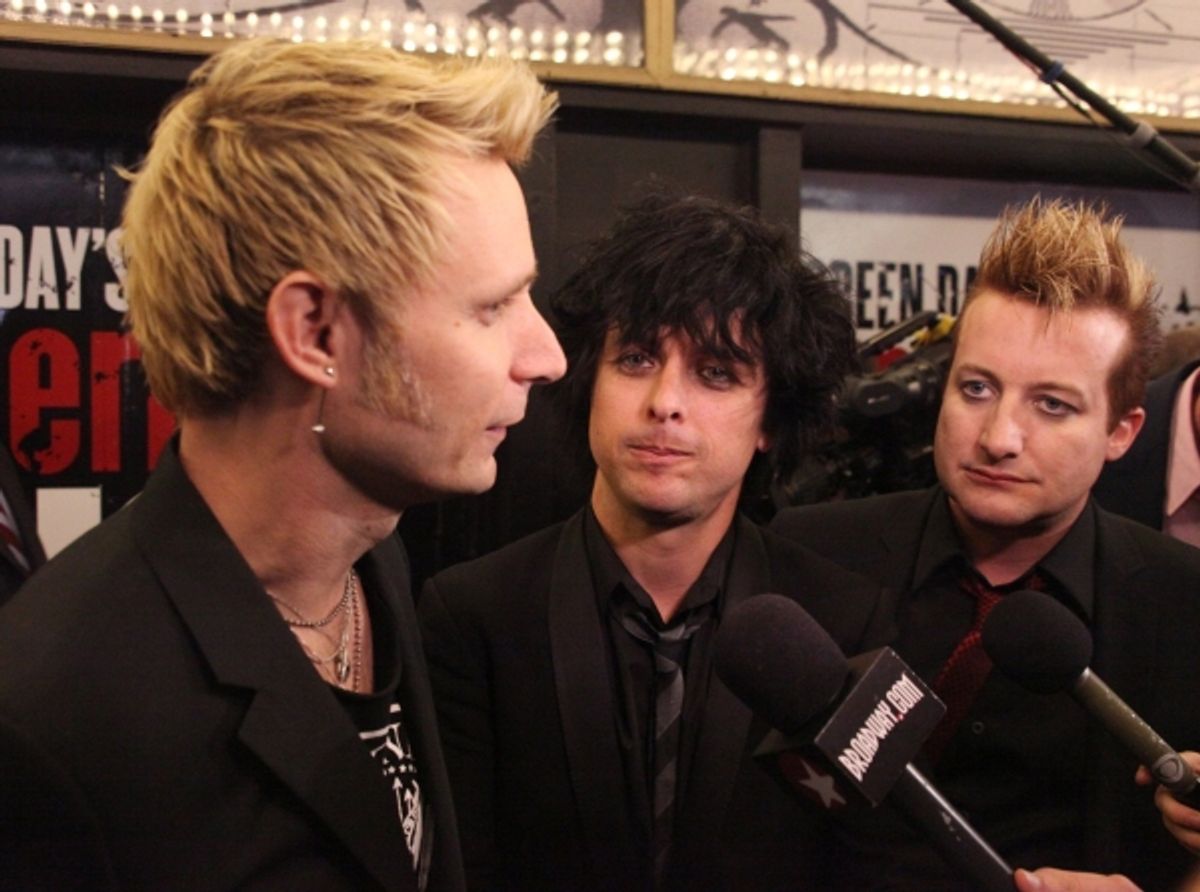 Mike Dirnt, Billie Joe Armstrong, Tre Cool of Green Day at 