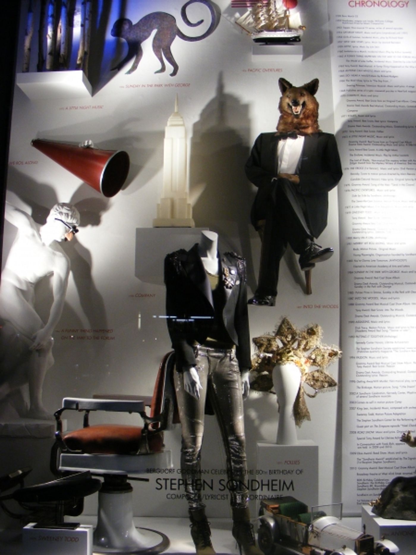 Photo Coverage: Bergdorf Goodman Honors Sondheim with Window Displays  Image