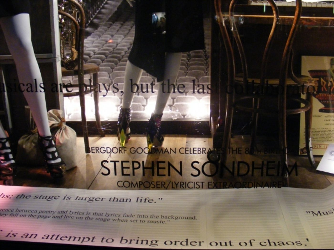 Photo Coverage: Bergdorf Goodman Honors Sondheim with Window Displays  Image