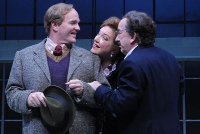 James Black as Elwood P. Dowd, Kristine Nielsen as Veta Louise Simmons and John Tyson Photo