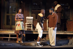 Viola Davis, Chris Chalk and Denzel Washington Photo
