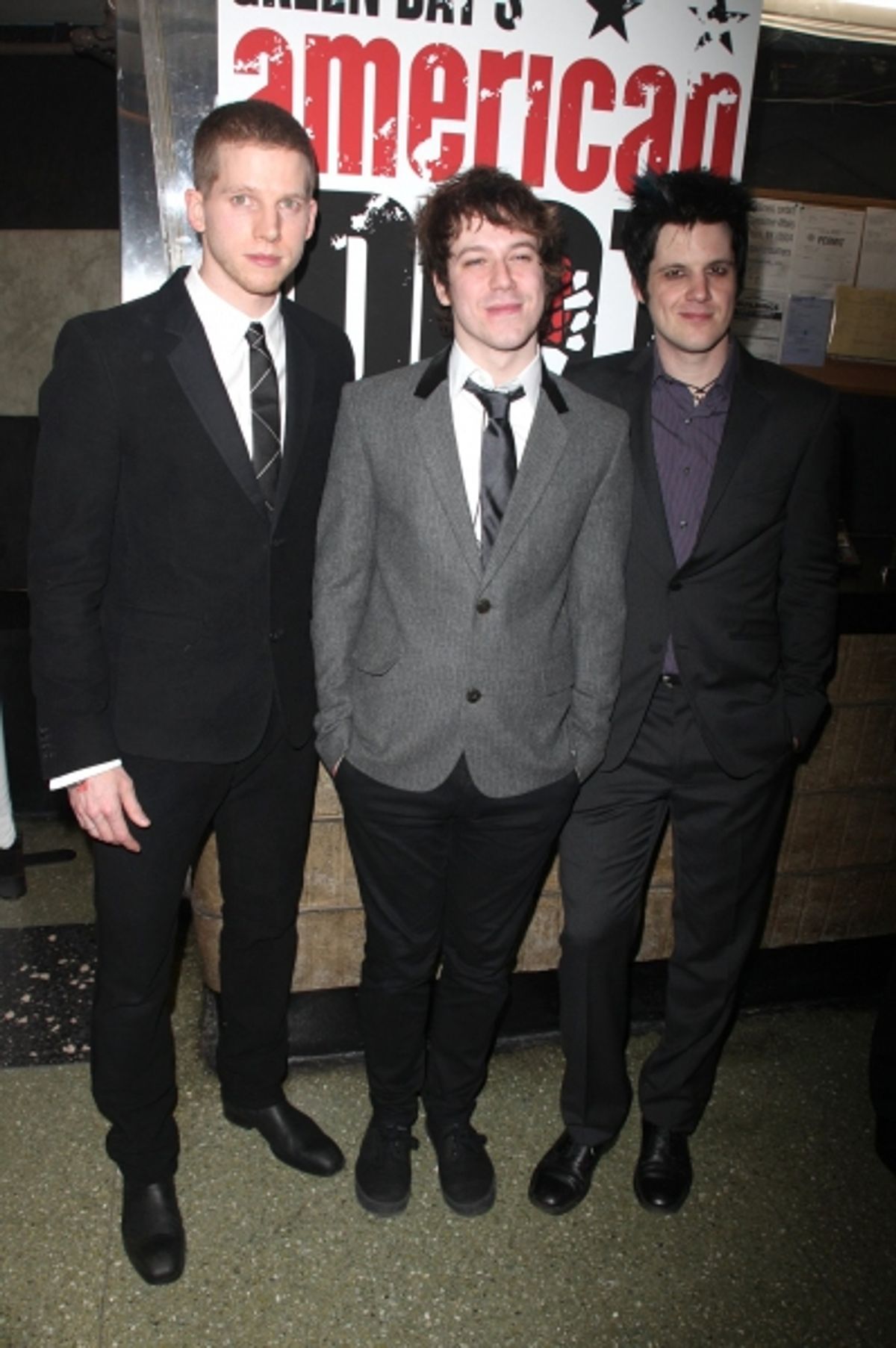   Stark Sands, John Gallagher, Jr., and Michael Esper  at 