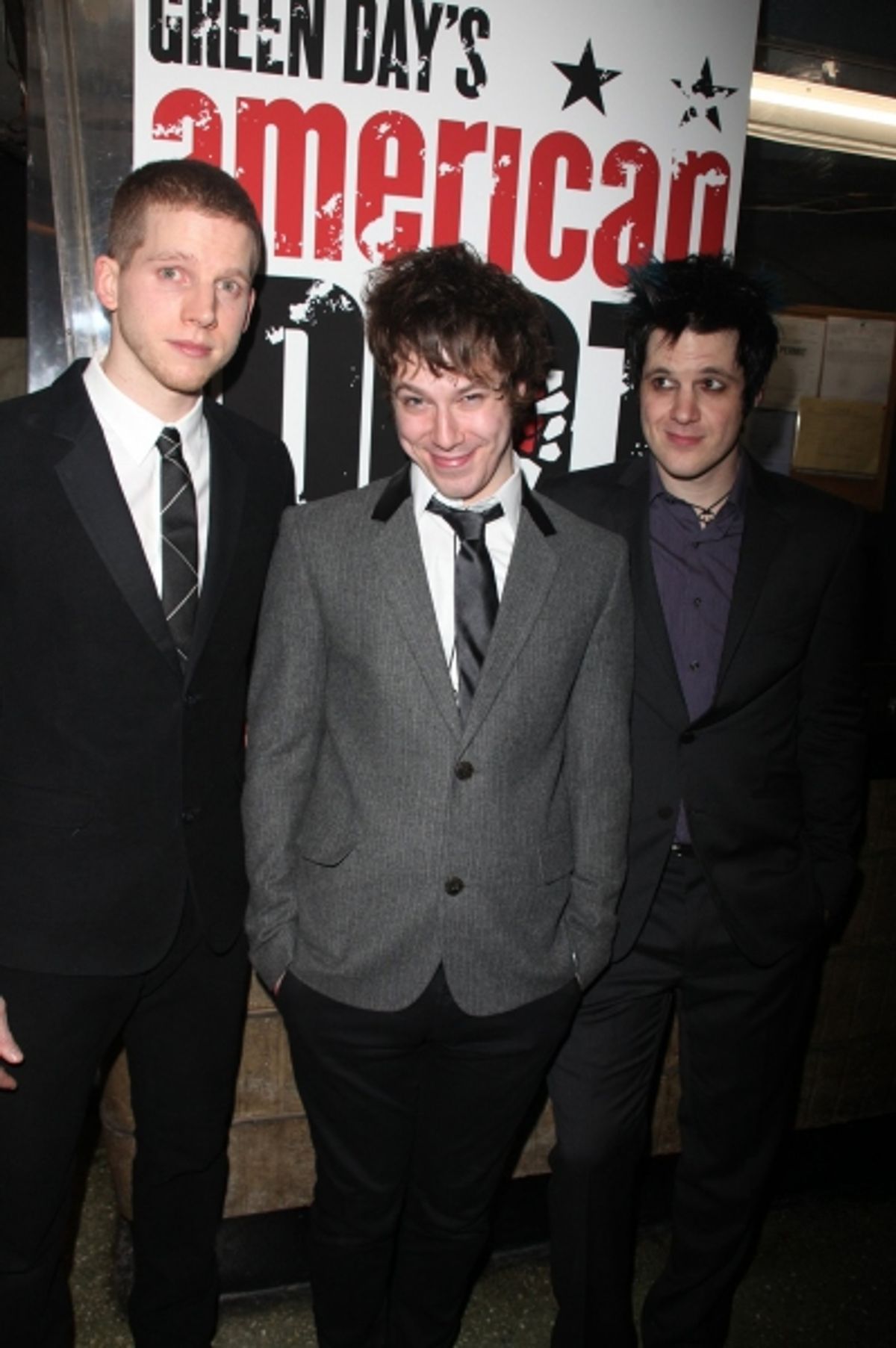   Stark Sands, John Gallagher, Jr., and Michael Esper  at 