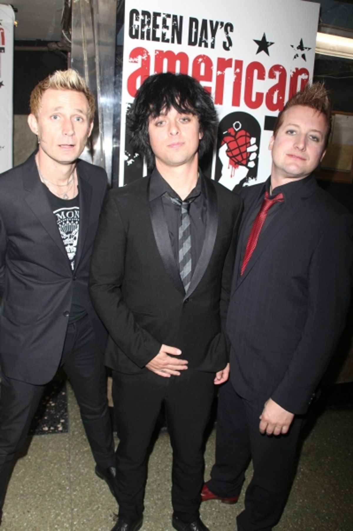 Mike Dirnt, Billie Joe Armstrong and Tre Cool at 