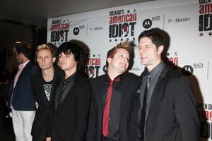 Mike Dirnt, Billie Joe Armstrong and Tre Cool with Tom Kitt Photo