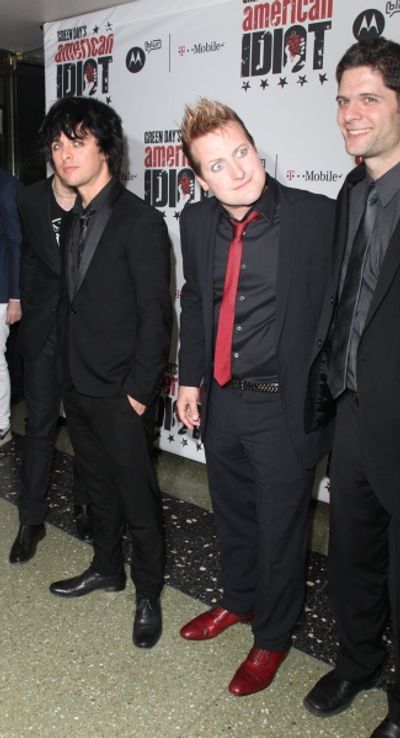 Billie Joe Armstrong and Tre Cool with Tom Kitt Photo
