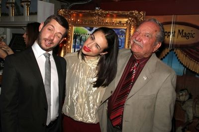 Producer Matt Patton, Miranda (Colleen Ballinger) and Magic Castle co-founder Milt La Photo