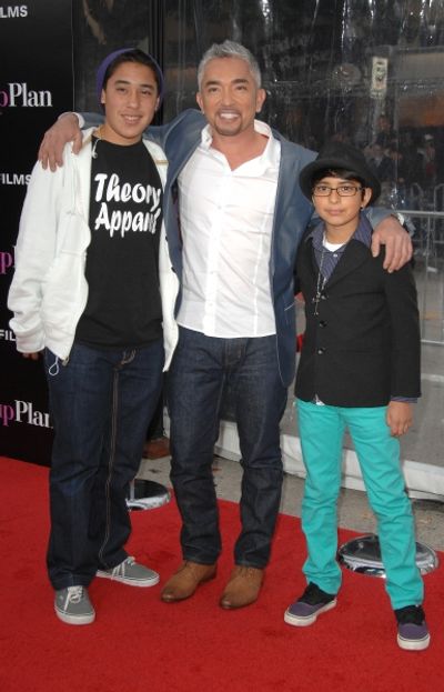 "Dog Whisperer" Caesar Millan and Sons 
 Photo