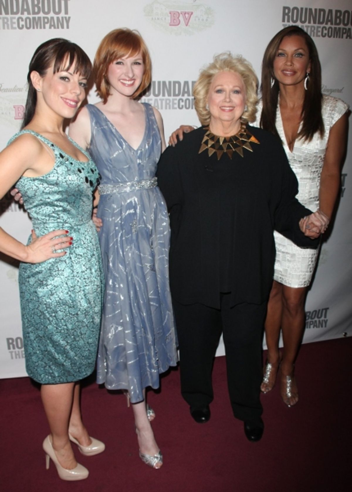 Leslie Kritzer, Erin Mackey, Barbara Cook and Vanessa Williams at 