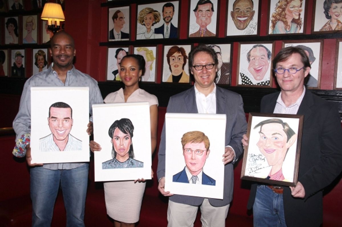 Kerry Washington, David Alan Grier, James Spader and Richard Thomas with Portraits at 