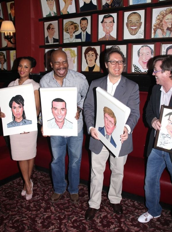 Kerry Washington, David Alan Grier, James Spader and Richard Thomas with Portraits Photo