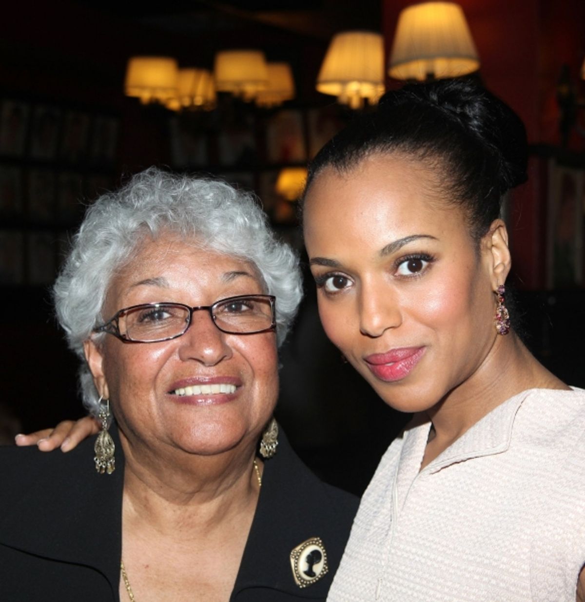 Kerry Washington and Mom at 