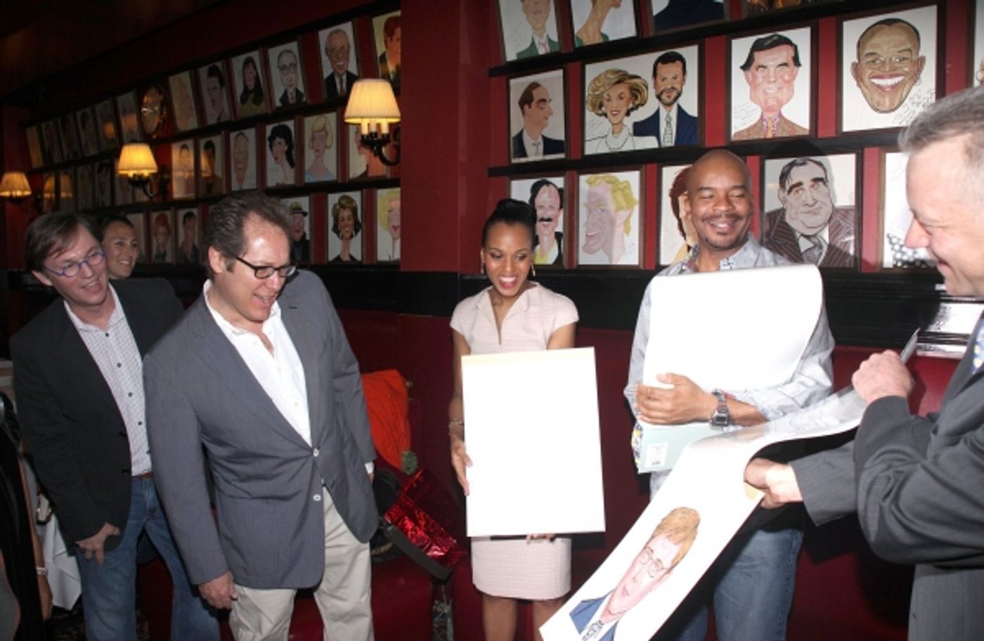 Photo Coverage: RACE Stars Receive Sardi's Portraits Photo Coverage: RACE Stars Receive Sardi's Portraits Image