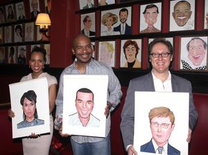 Kerry Washington, David Alan Grier and James Spader with Portraits Photo
