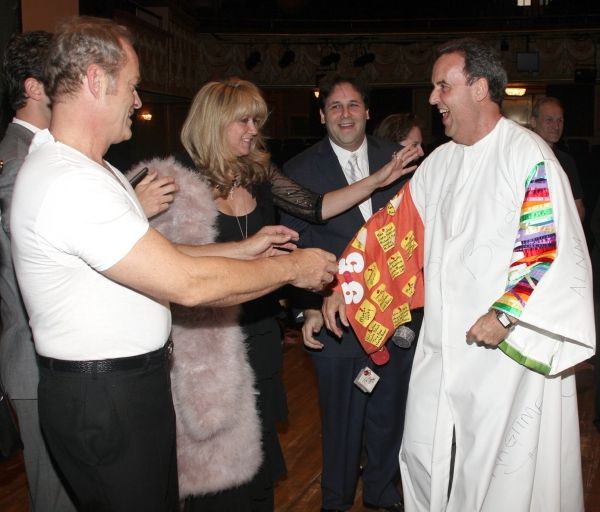 Dale Hensley (Gypsy Winner- La Cage) with Kelsey Grammer, Sonia Friedman, David Baban Photo