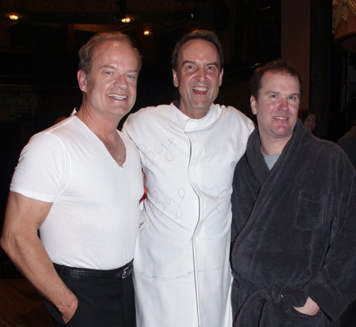 Kelsey Grammer, Dale Hensley (Gypsy Winner- La Cage) & Douglas Hodge at 