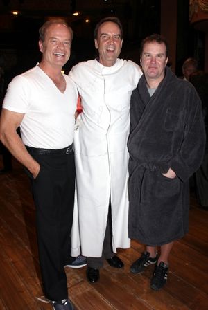 Kelsey Grammer, Dale Hensley (Gypsy Winner- La Cage) & Douglas Hodge
 Photo