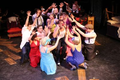 Jeffrey Pruett and the Cast of The Wild Party Photo