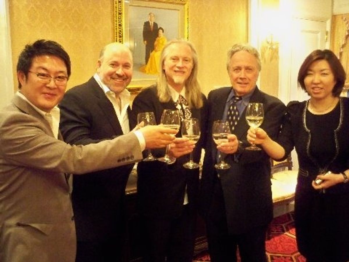 Um Ki-joon, Frank Wildhorn, Robert Johansen, & Jack und Sophy Kim
 at 