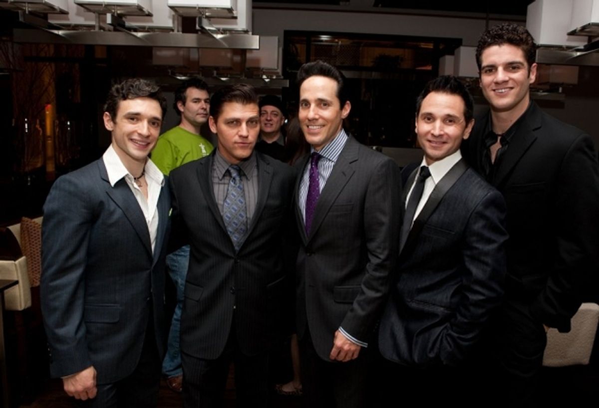 Rick Faugno, Deven May and Jeff Leibow, Travis Cloer and Peter Saide at 