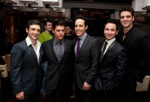 Rick Faugno, Deven May and Jeff Leibow, Travis Cloer and Peter Saide @ BroadwayWorld Rick Faugno, Deven May and Jeff Leibow, Travis Cloer and Peter Saide Photo
