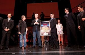Rick Faugno, Frankie Valli, Bob Gaudio, Kevin Gore of Rhino Records, Peter Saide and Jeff Leibow
@ BroadwayWorld Rick Faugno, Frankie Valli, Bob Gaudio, Kevin Gore of Rhino Records, Peter Saide and Photo