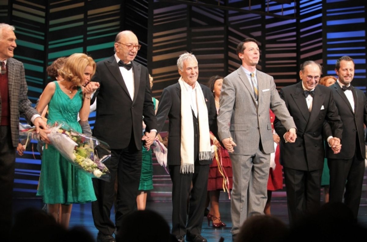 Dick Latessa, Kristin Chenoweth, Neil Simon, Burt Bacharach, Sean Hayes, Hal David, Rob Ashford at 