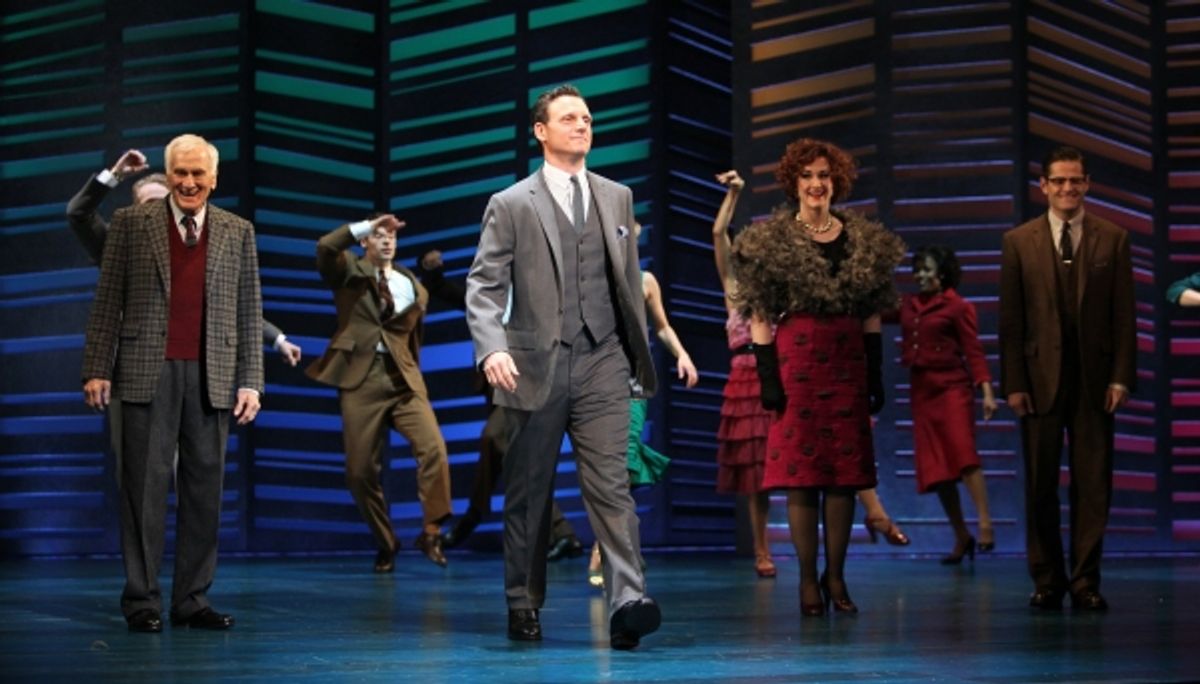 Dick Latessa, Tony Goldwyn, Katie Finneran, Sean Martin Hingston at 