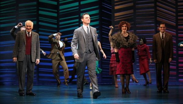 Dick Latessa, Tony Goldwyn, Katie Finneran, Sean Martin Hingston Photo