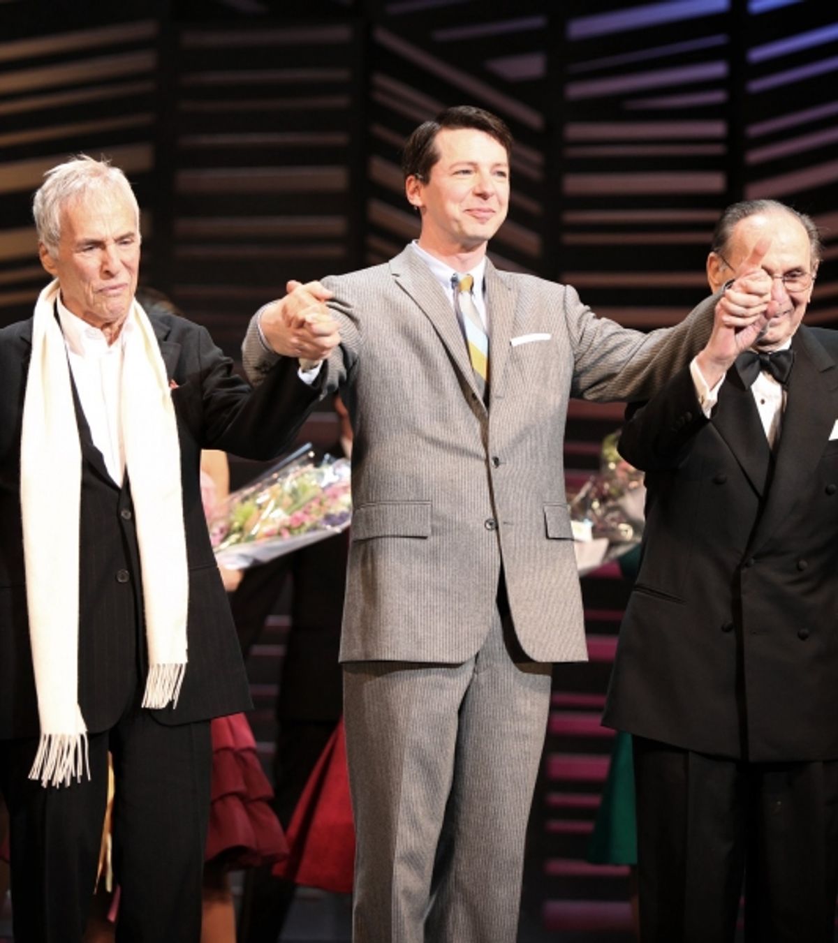Burt Bacharach, Sean Hayes, Hal David at 