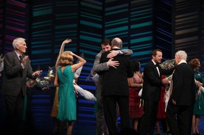 Dick Latessa, Kristin Chenoweth, Neil Simon, Burt Bacharach, Sean Hayes, Hal David, R Photo