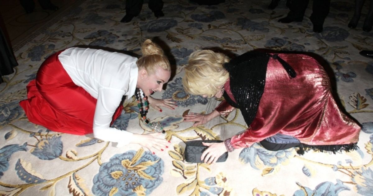 Katie Finneran and Joan Rivers at 