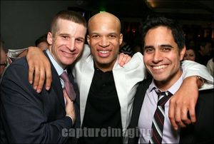 Brad Fleischer and Glenn Davis pose with Playwright Rajiv Joseph
@ BroadwayWorld Brad Fleischer and Glenn Davis pose with Playwright Rajiv Joseph
Photo