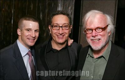 Brad Fleischer, Director Moises Kaufman and cast member Kevin Tighe
 Photo
