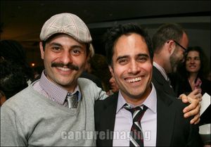 Arian Moayed and Playwright Rajiv Joseph @ BroadwayWorld Arian Moayed and Playwright Rajiv Joseph Photo