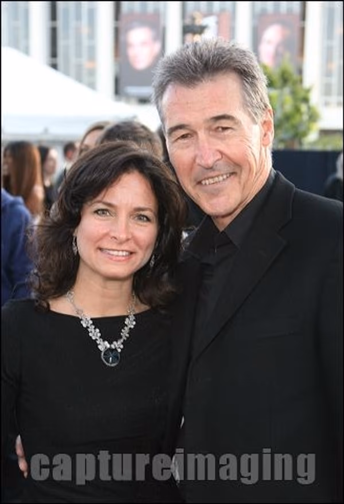 Randolph Mantooth (R) and wife Kristen Connors 
 at 