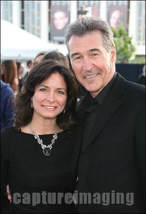 Randolph Mantooth (R) and wife Kristen Connors 
 Photo
